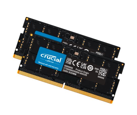 Crucial CT2K64G56C46S5 128GB DDR5 SODIMM 5600MHz CL46 Laptop