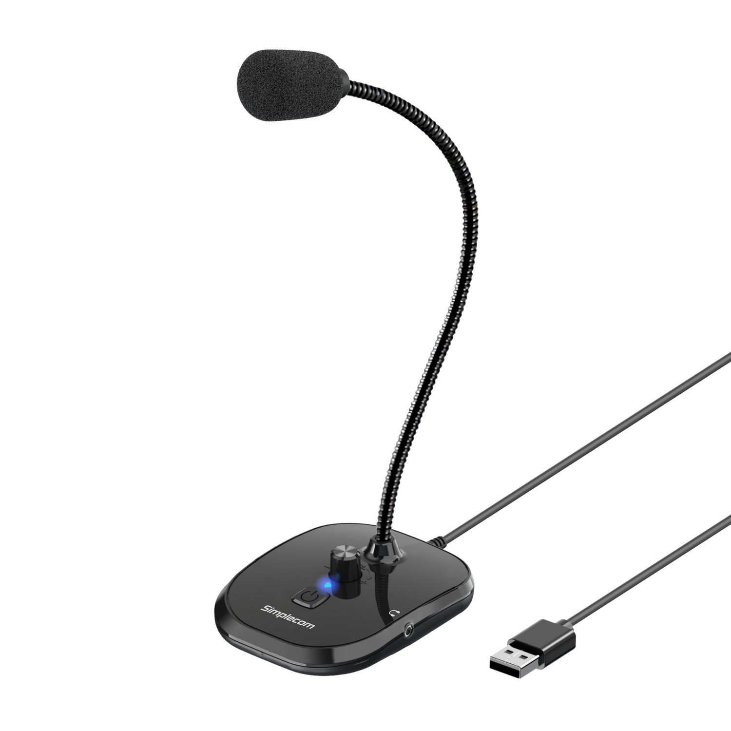 Simple Microphone For Computer PCC Computers Australia | Simplecom Plug and Play USB Desktop ...