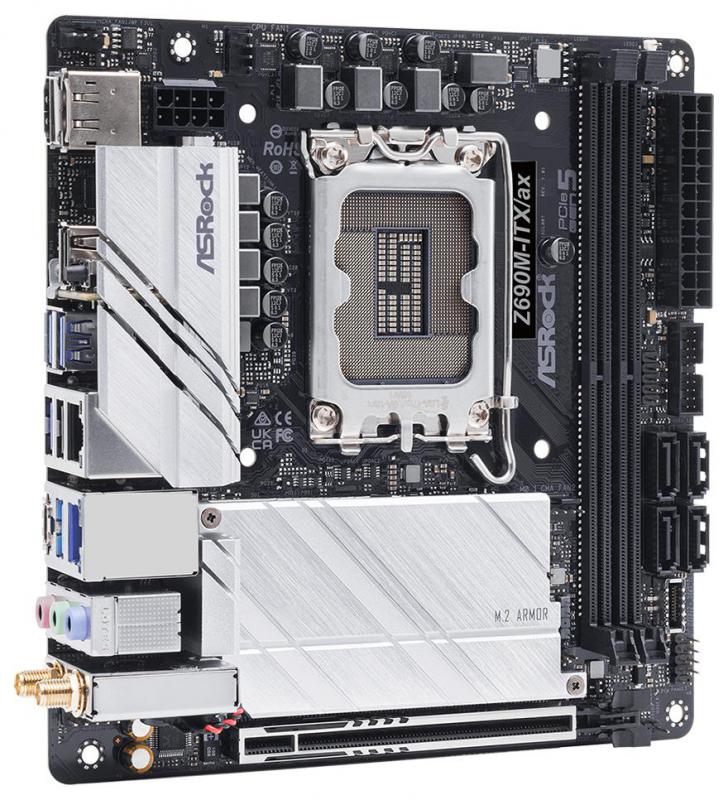 ASRock Z690MITX/AX Intel LGA 1700 MiniITX Motherboard PCC COMPUTERS