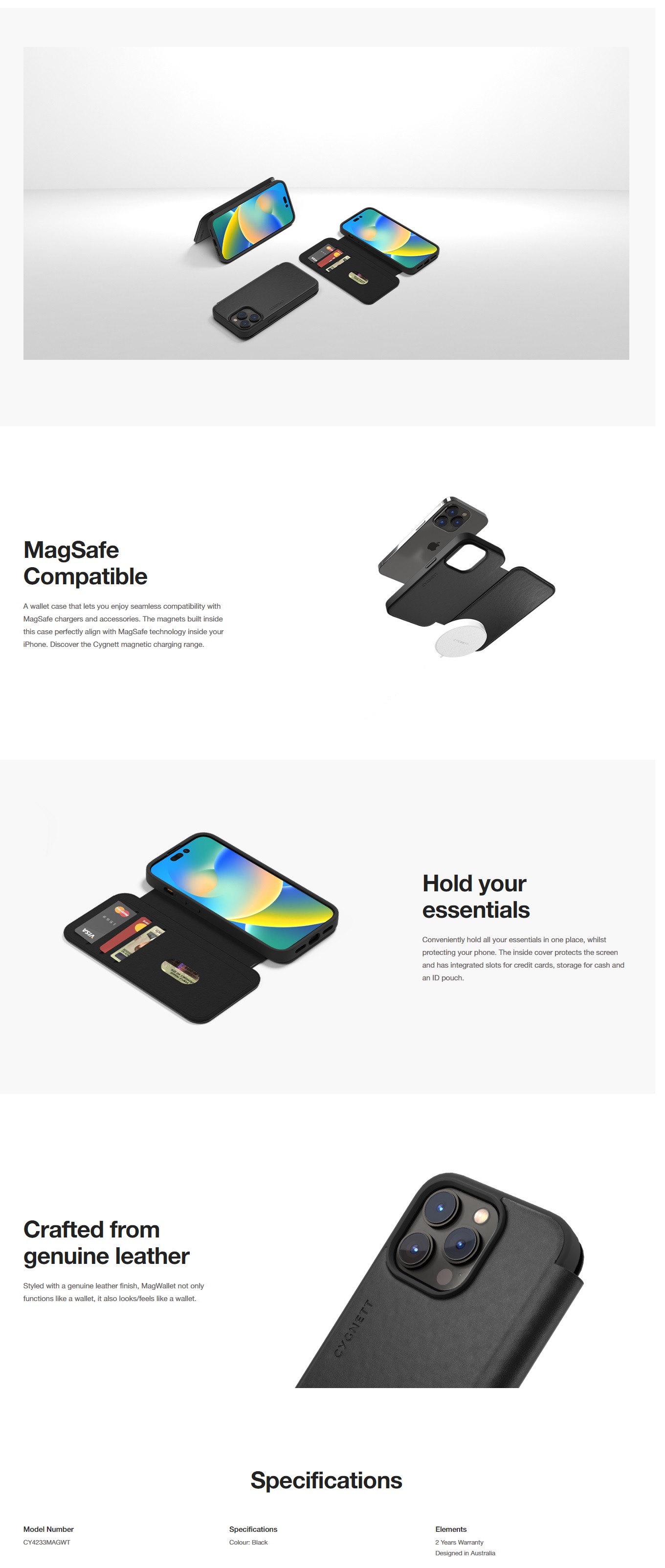 Cygnett iPhone 14 Pro Wallet Case - Thumbnail 3