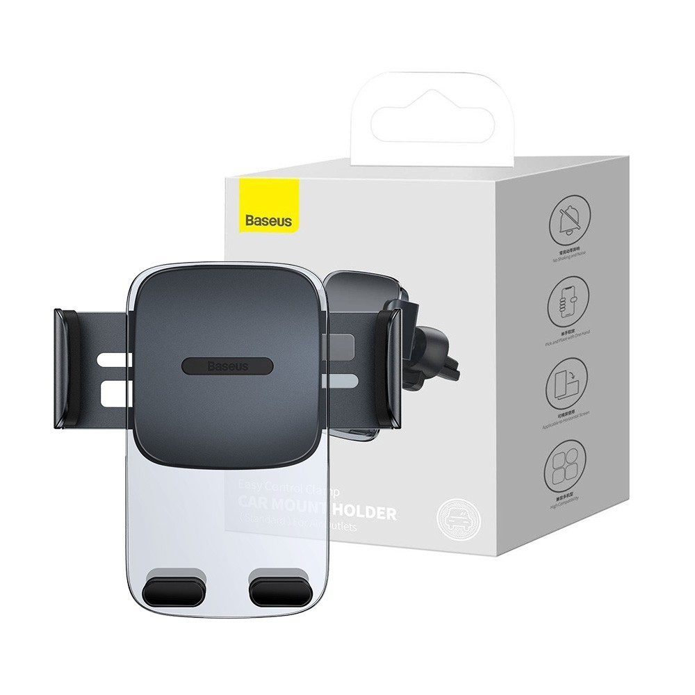 Baseus Easy Control Clamp Car Mount Holder Air Outlet Version Black