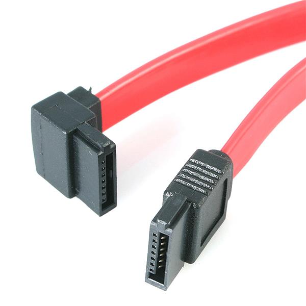 StarTech.com 18in SATA to Left Angle SATA Serial ATA Cable - SATA18LA1 - SATA  Cables 