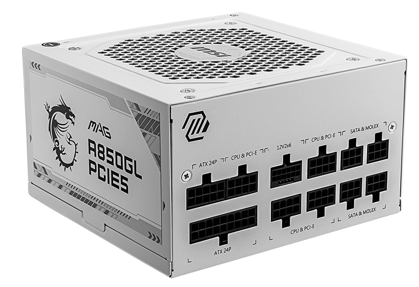 Jual Power Supply MSI MAG A850GL PCIE5 White 850W 80 Gold | Indonesia Jual Power Supply MSI MAG A850GL PCIE5 White 850W 80 Gold | Indonesia