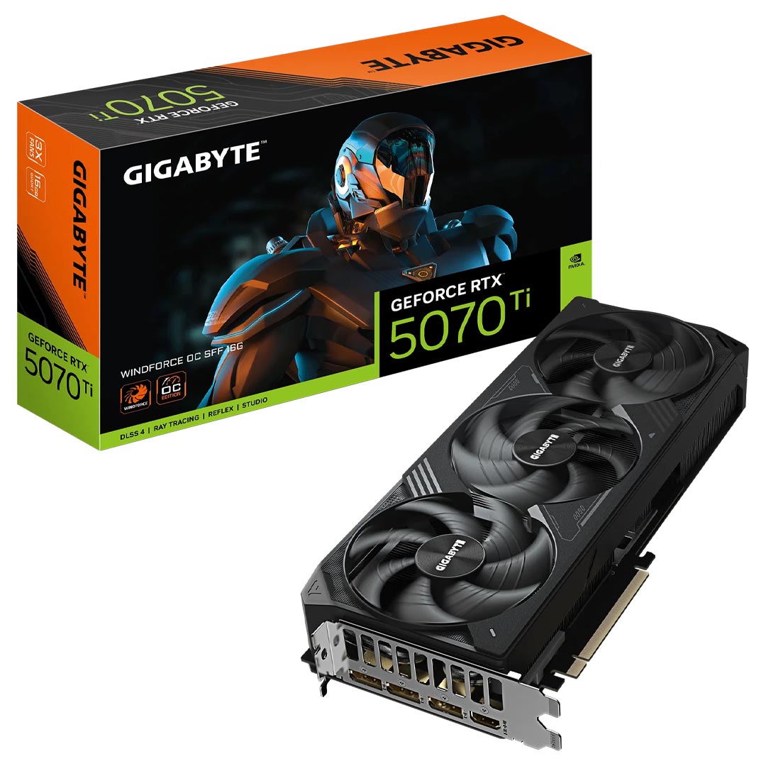 Gigabyte GeForce RTX 5070 Ti WINDFORCE OC SFF 16GB Video Card GV