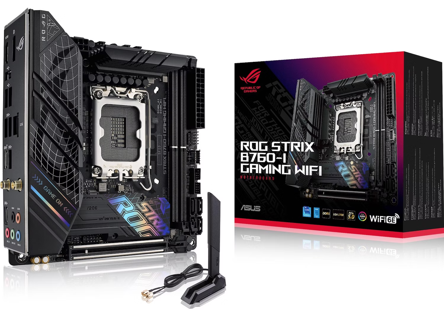 ASUS ROG STRIX B760-I GAMING WIFI LGA 1700 Mini-ITX Motherboard - PCC ...